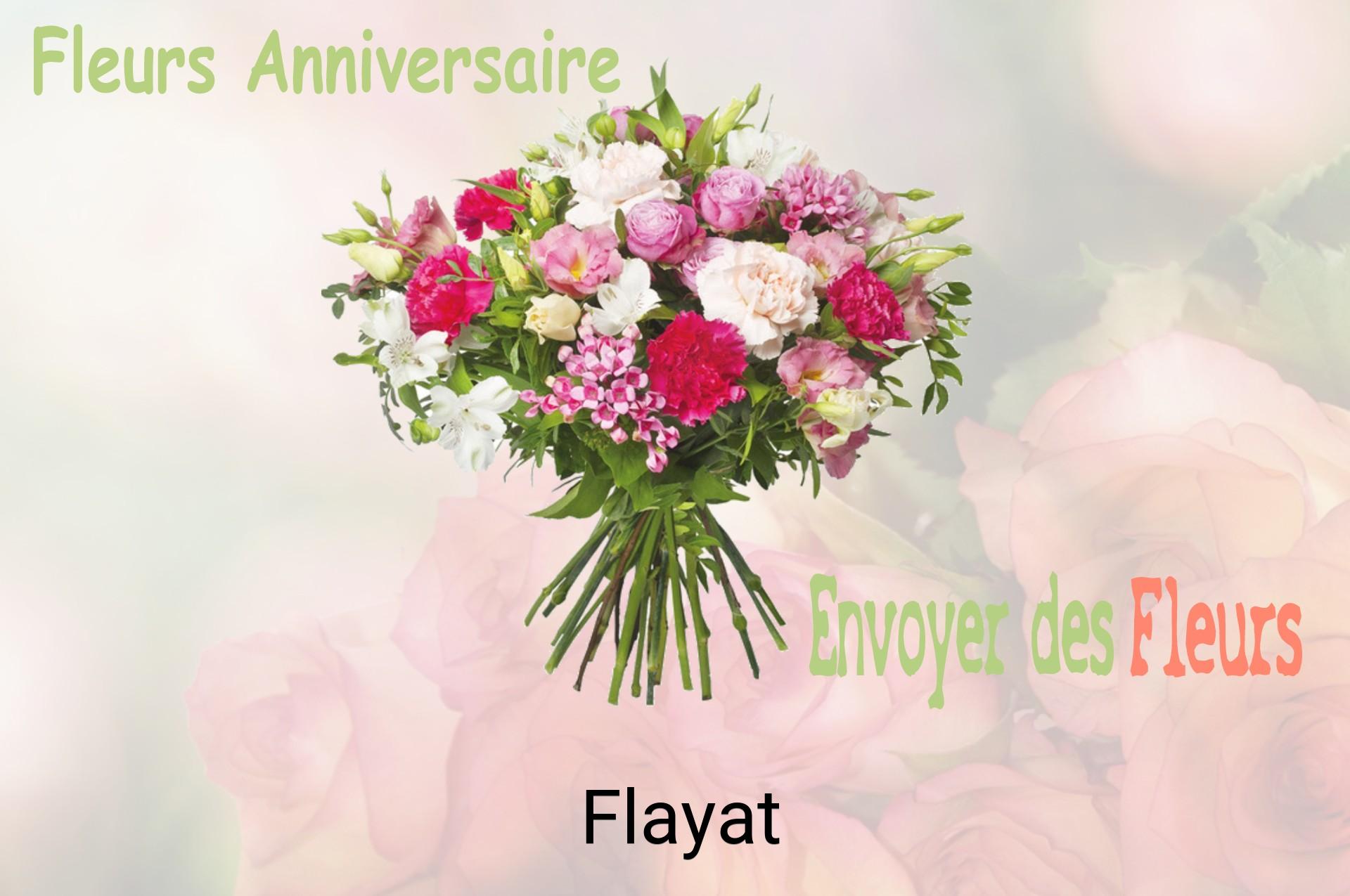 Bouquet de fleurs d’anniversaire livré à Flayat